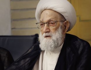آية الله قاسم: «الأنظمة الرّسميَّة الحاكمة اتَّخذت أمريكا ربًّا وإلهًا لها من دون الله»